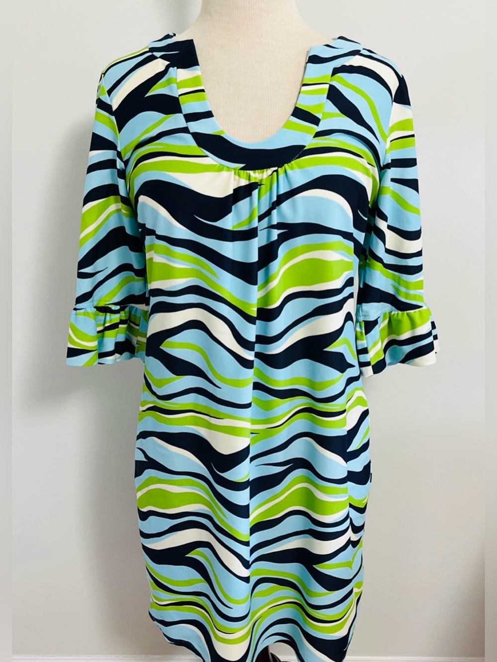 Jude Connally Megan Bell Sleeve Tunic Shift Dress